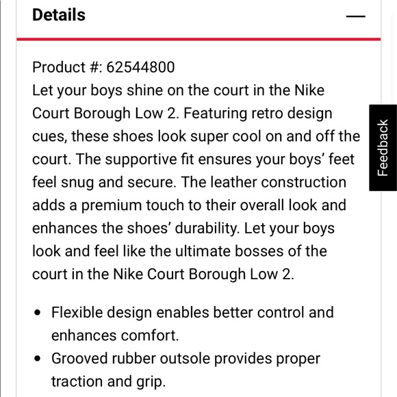 Nike Court Borough Low 2 Boys Youth Size 7 - Picture 7 of 15